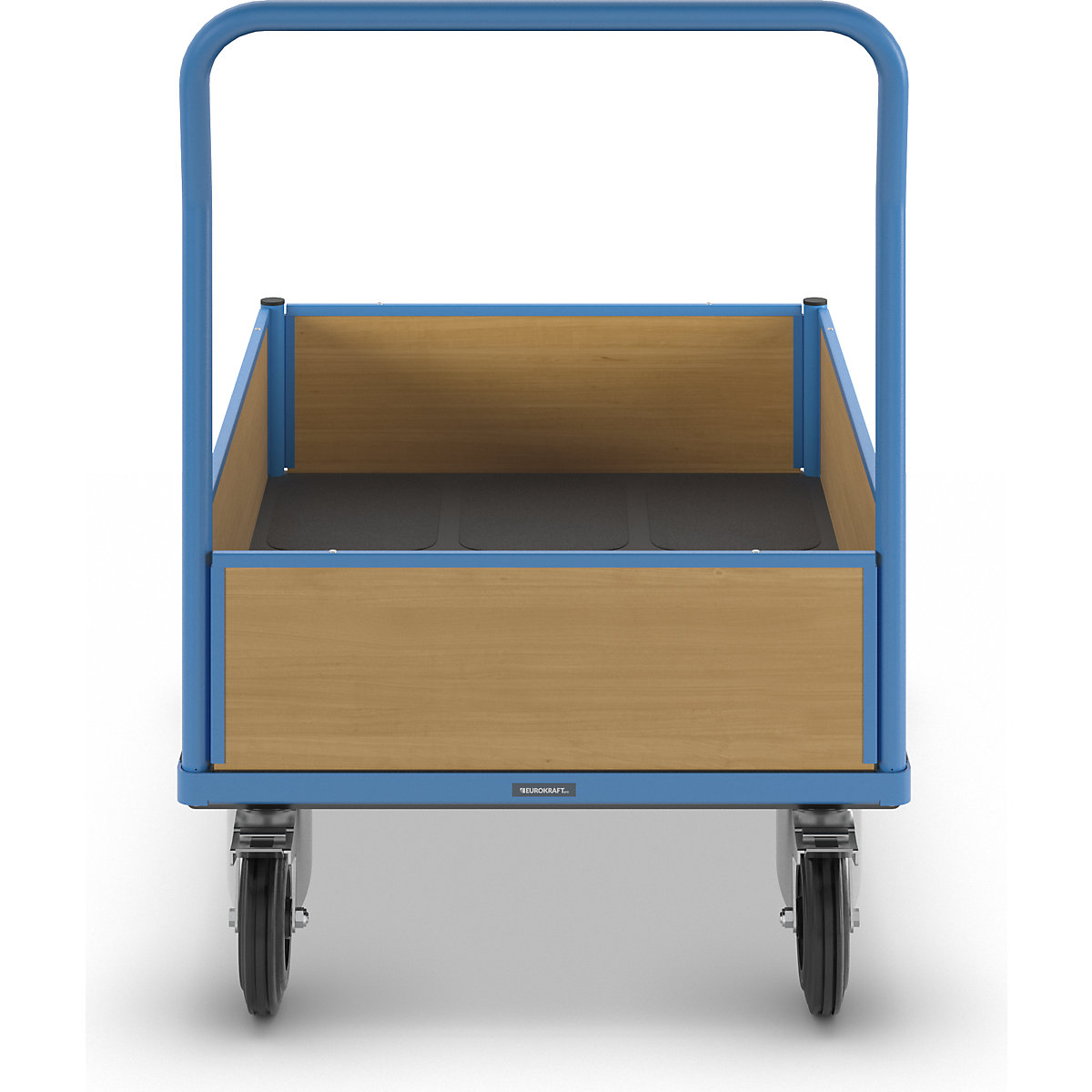 Cărucior cu platformă cu pereți din lemn – eurokraft pro (Imagine produs 4)-3