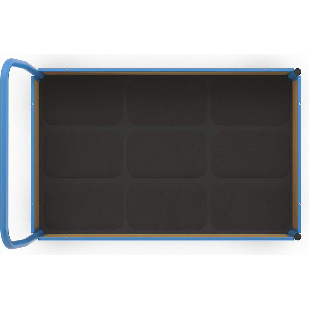 Cărucior cu platformă cu pereți din lemn – eurokraft pro (Imagine produs 7)-6