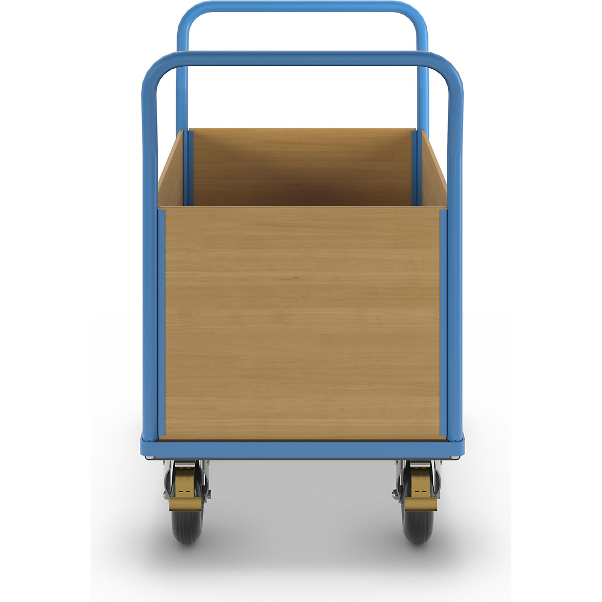 Cărucior cu platformă cu pereți din lemn – eurokraft pro (Imagine produs 6)-5
