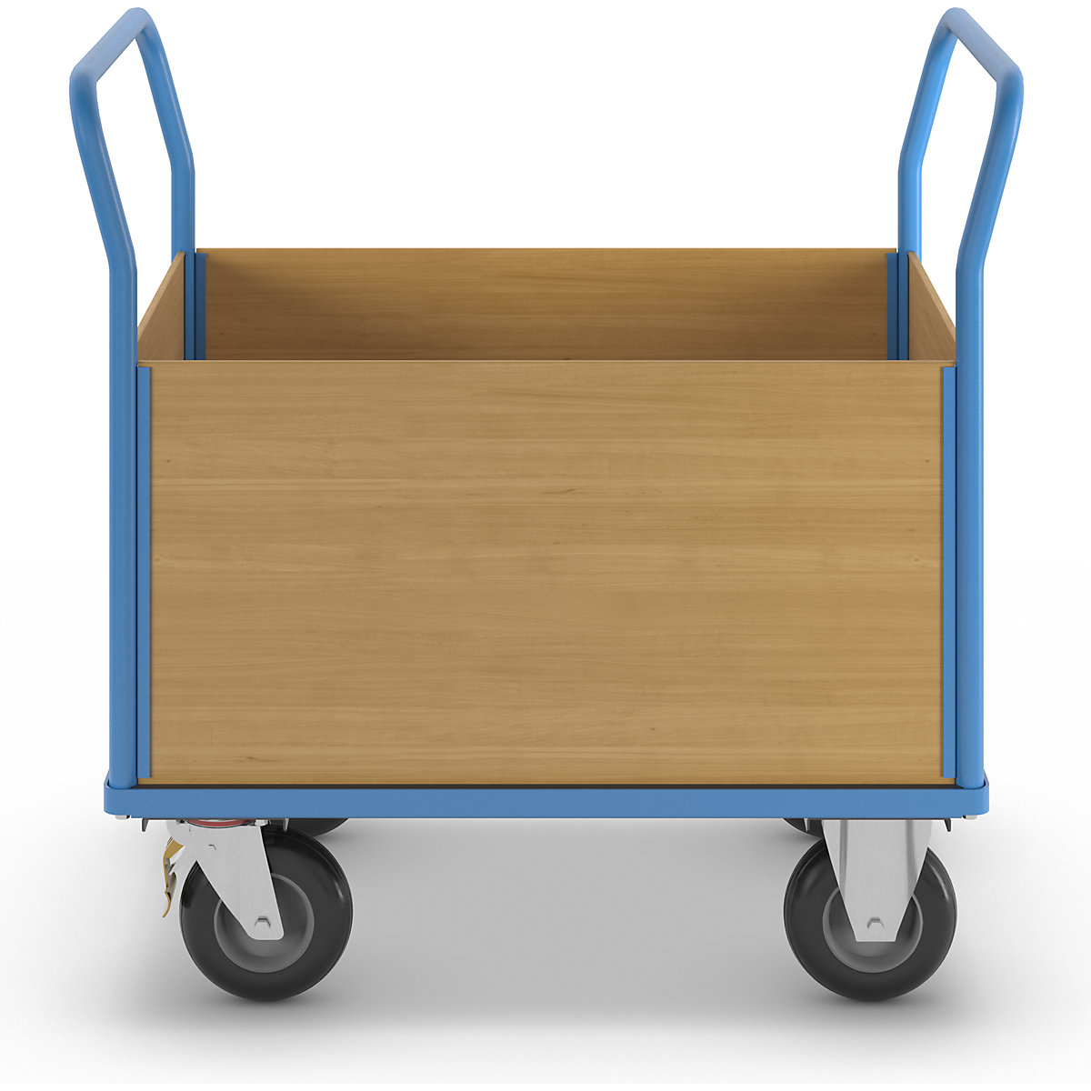 Cărucior cu platformă cu pereți din lemn – eurokraft pro (Imagine produs 7)-6
