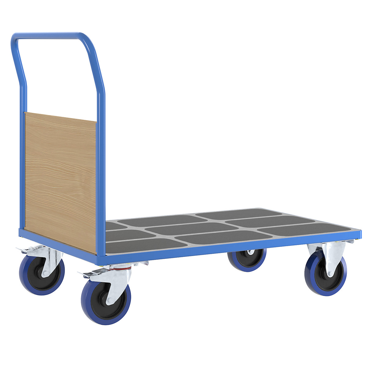 Cărucior cu platformă cu pereți din lemn – eurokraft pro (Imagine produs 9)-8