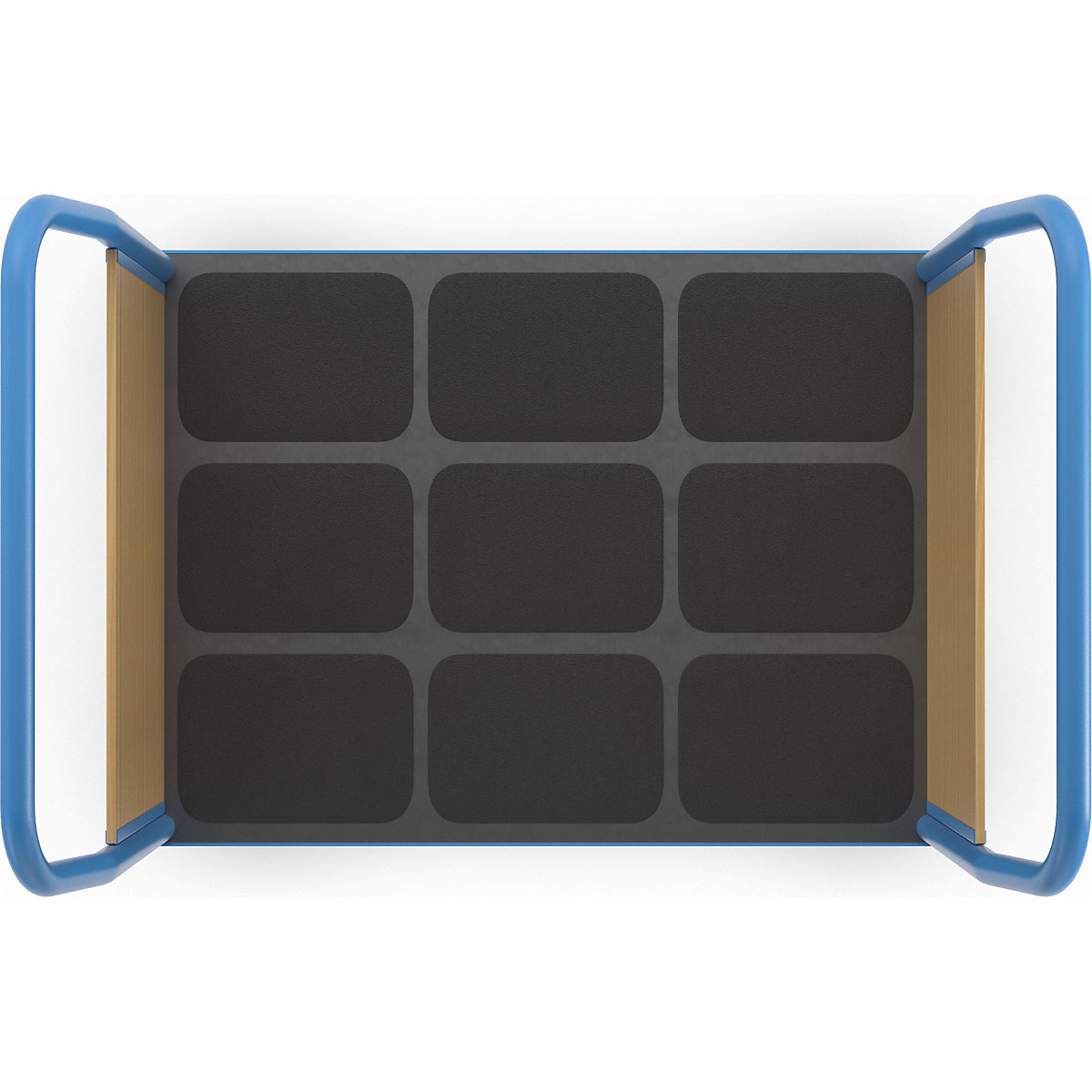 Cărucior cu platformă cu pereți din lemn – eurokraft pro (Imagine produs 7)-6