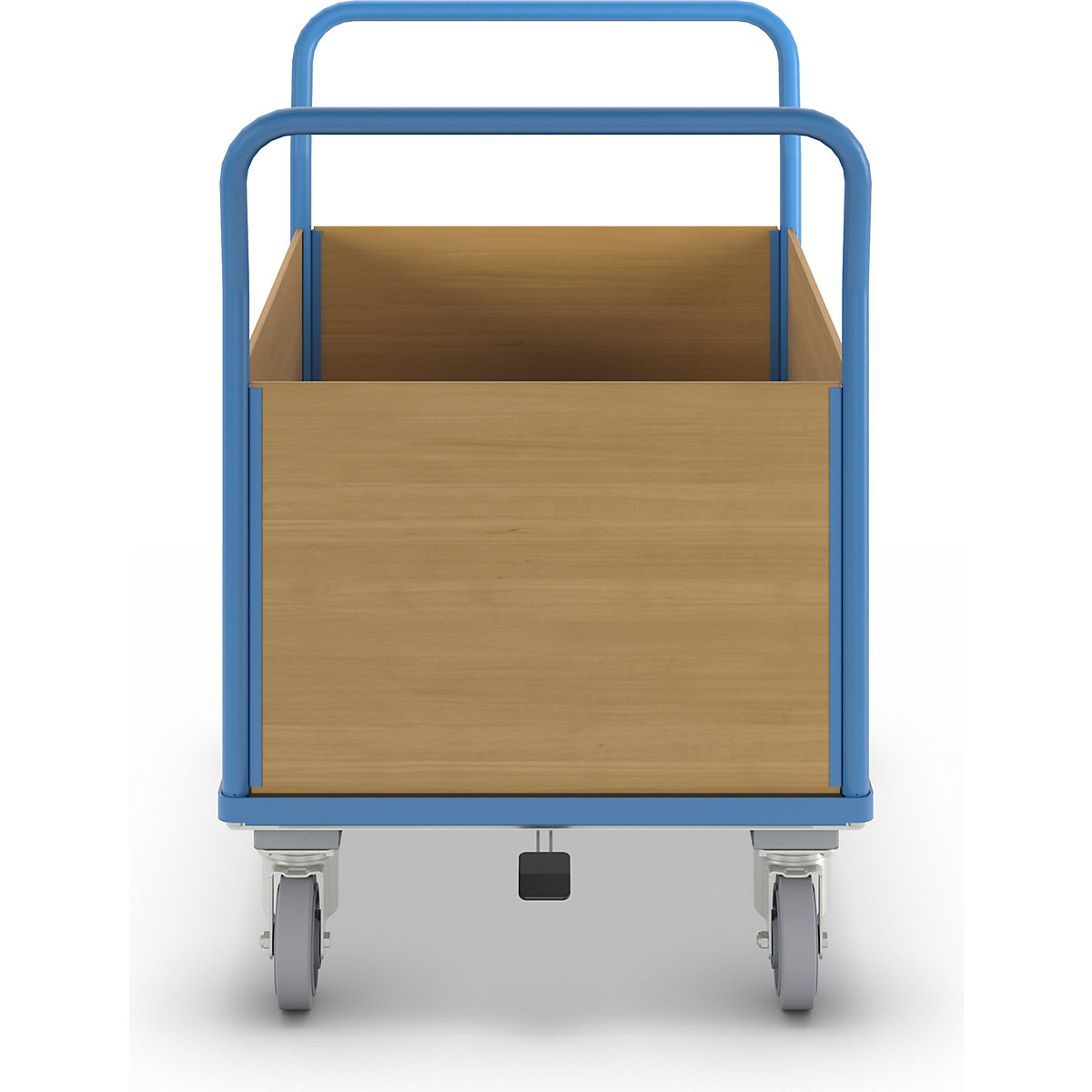Cărucior cu platformă cu pereți din lemn – eurokraft pro (Imagine produs 3)-2