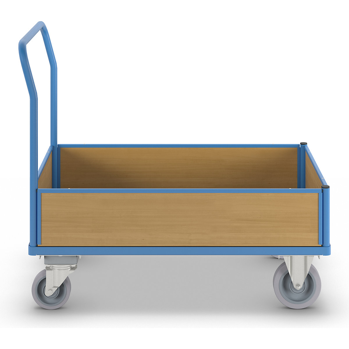Cărucior cu platformă cu pereți din lemn – eurokraft pro (Imagine produs 4)-3