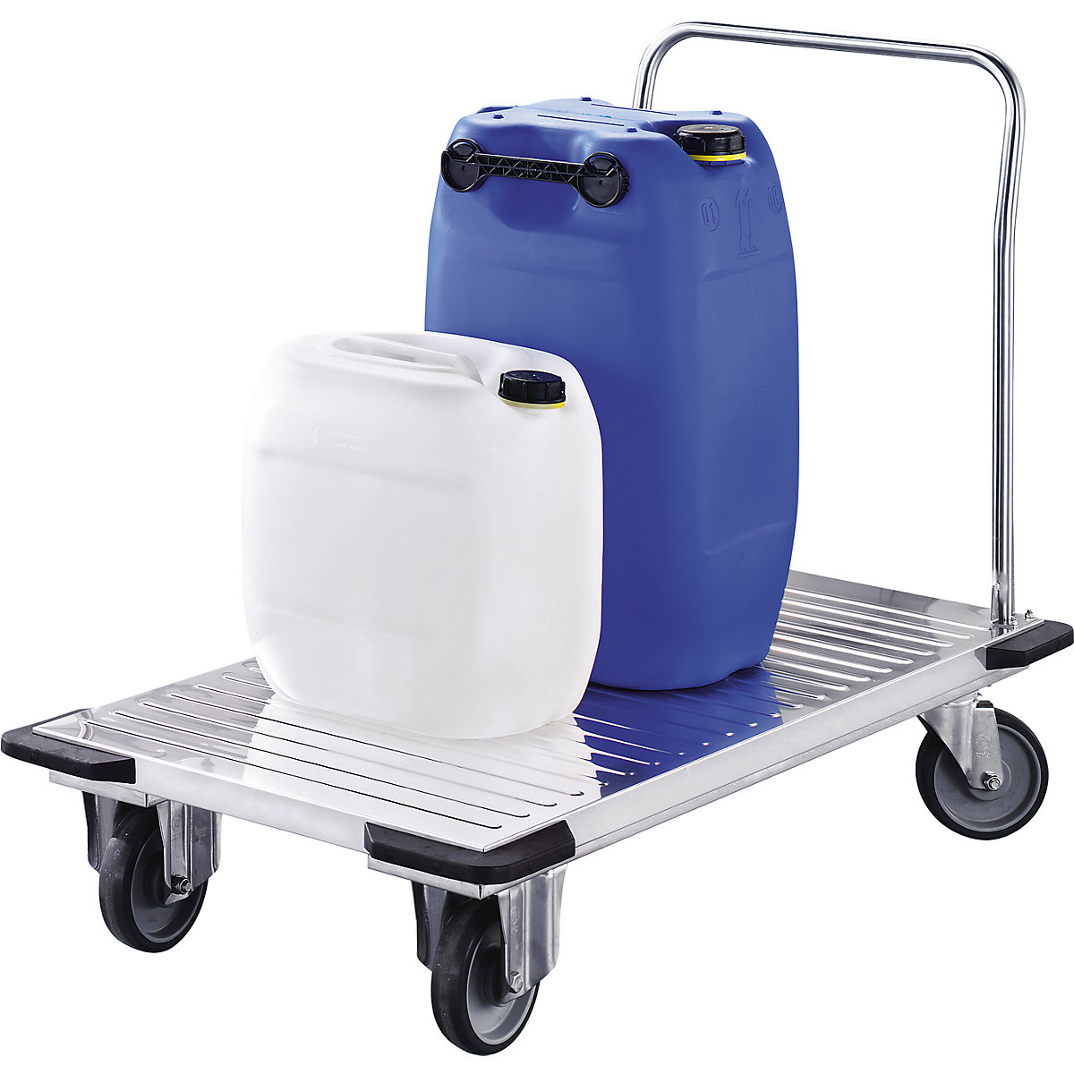 Cărucior cu platformă din inox – eurokraft pro (Imagine produs 7)-6
