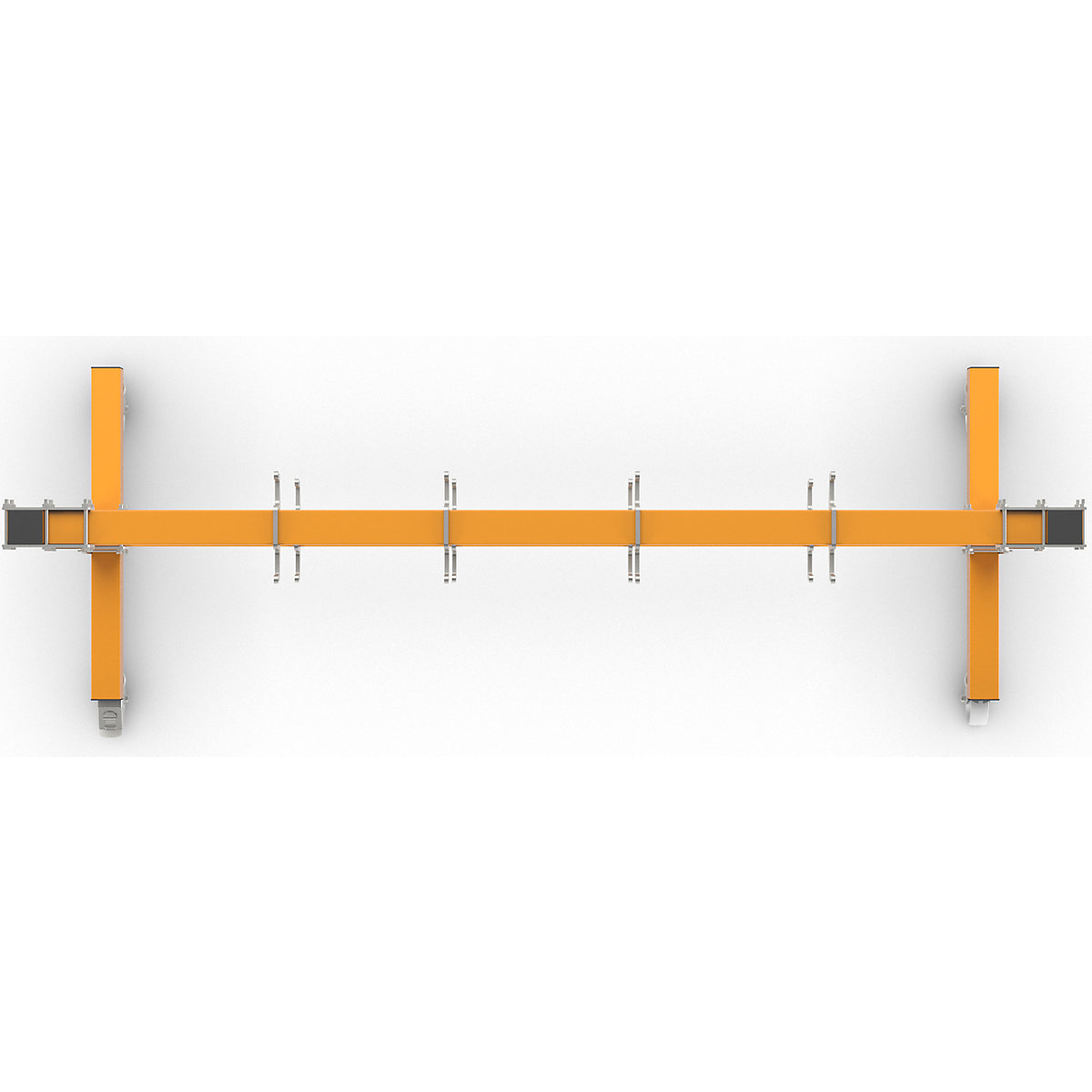 Cuier drept mobil cu elemente de prindere – eurokraft pro (Imagine produs 2)-1