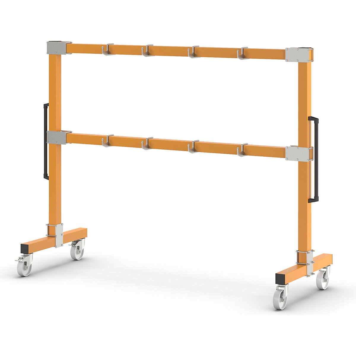 Cuier drept mobil cu elemente de prindere – eurokraft pro (Imagine produs 5)-4