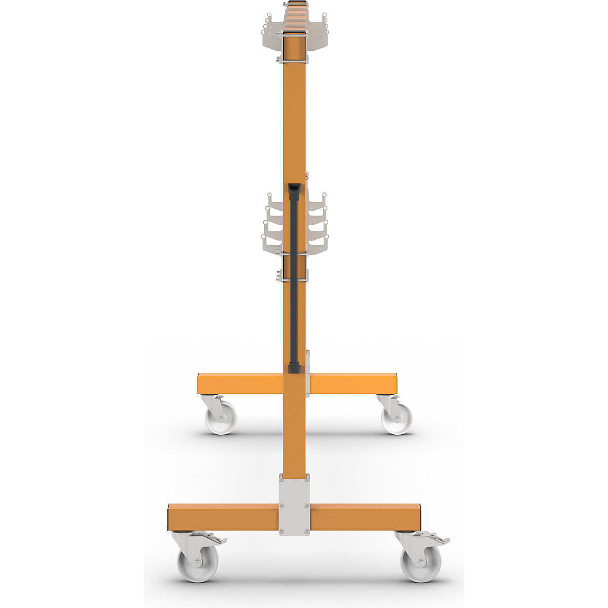 Cuier drept mobil cu elemente de prindere – eurokraft pro (Imagine produs 6)-5