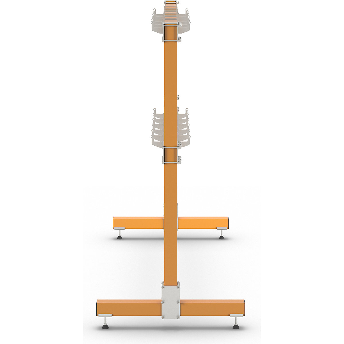 Cuier drept mobil cu elemente de prindere – eurokraft pro (Imagine produs 6)-5