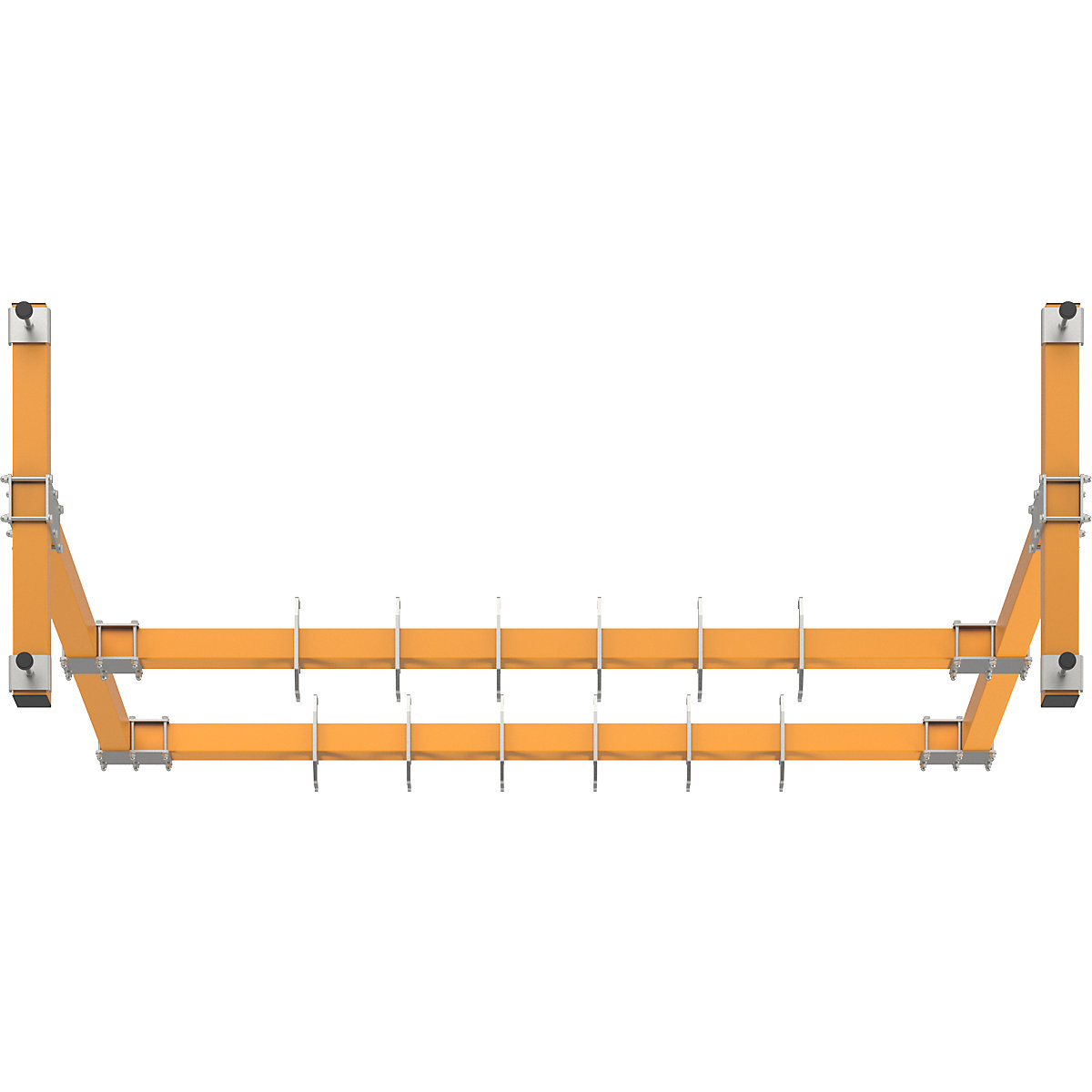Cuier drept mobil cu elemente de prindere – eurokraft pro (Imagine produs 7)-6
