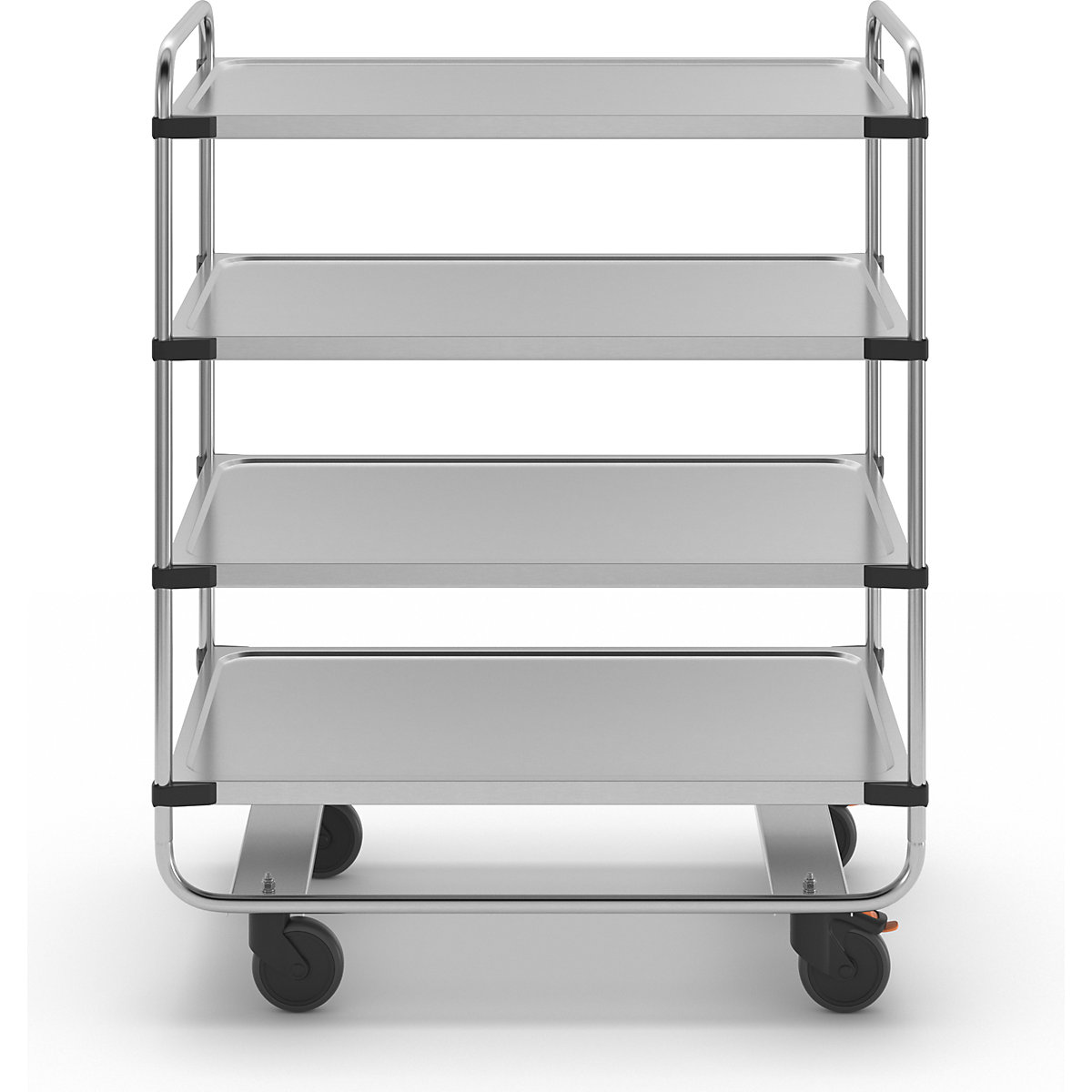 Cărucior din inox pentru servire, montat (Imagine produs 4)-3