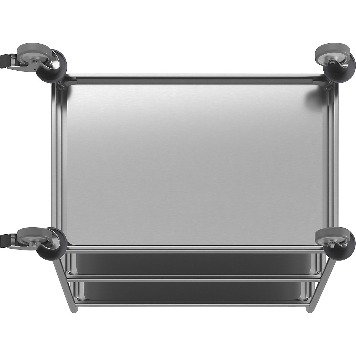 Cărucior din inox pentru servire – Kongamek (Imagine produs 4)-3