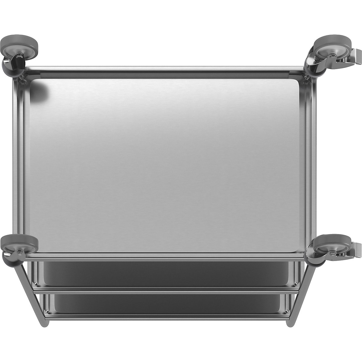 Cărucior din inox pentru servire (Imagine produs 2)-1