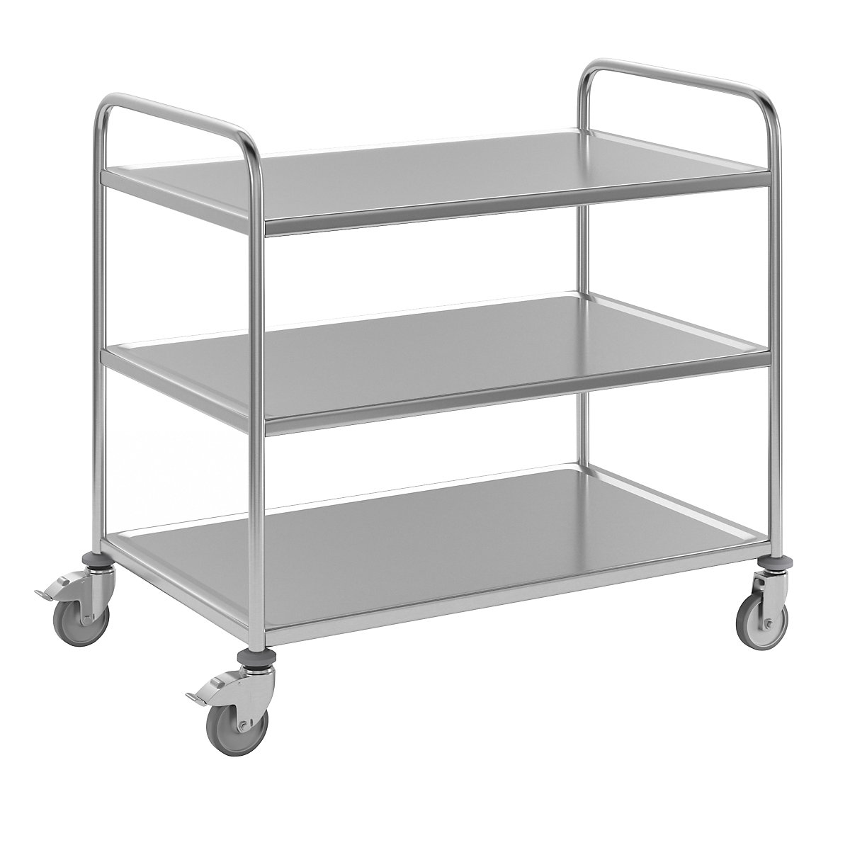 Cărucior din inox pentru servire