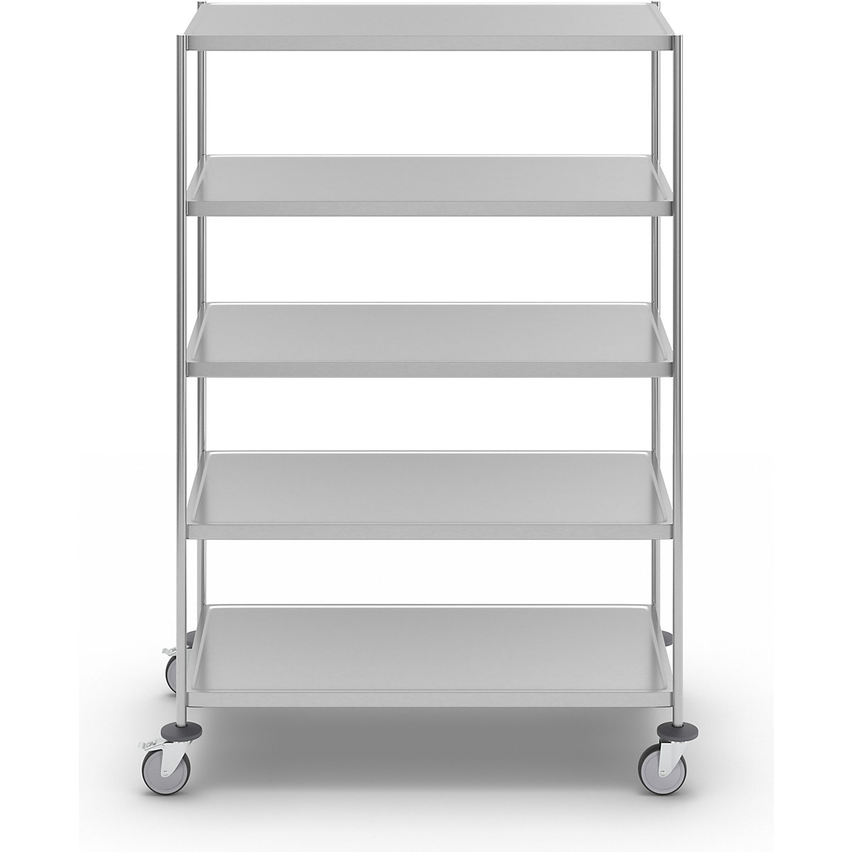 Cărucior etajat din inox, sudat – Kongamek (Imagine produs 3)-2