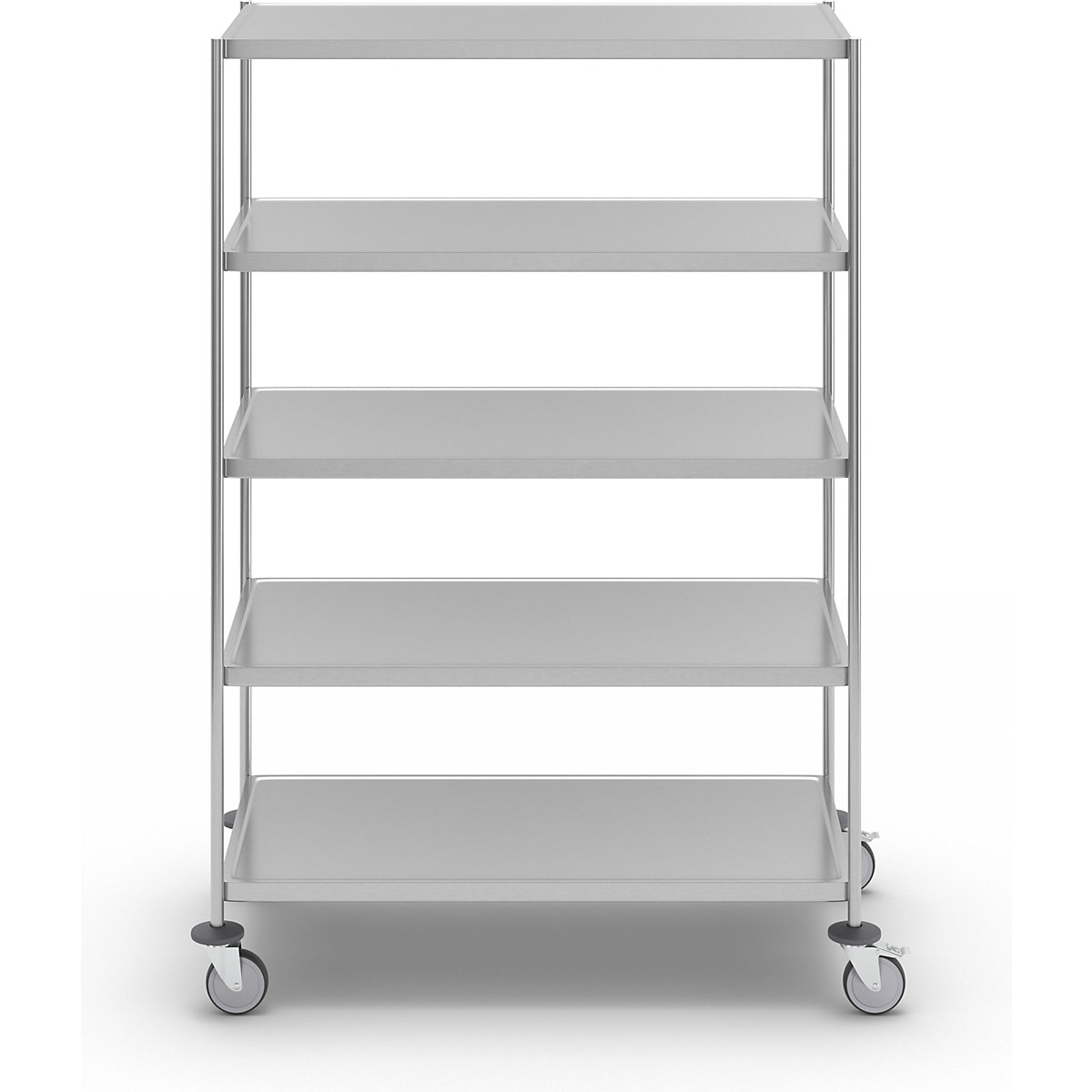 Cărucior etajat din inox, sudat – Kongamek (Imagine produs 5)-4