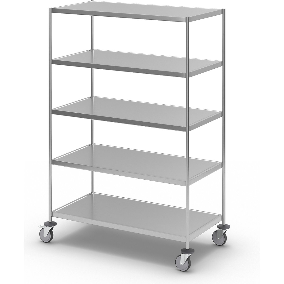 Cărucior etajat din inox, sudat – Kongamek (Imagine produs 8)-7