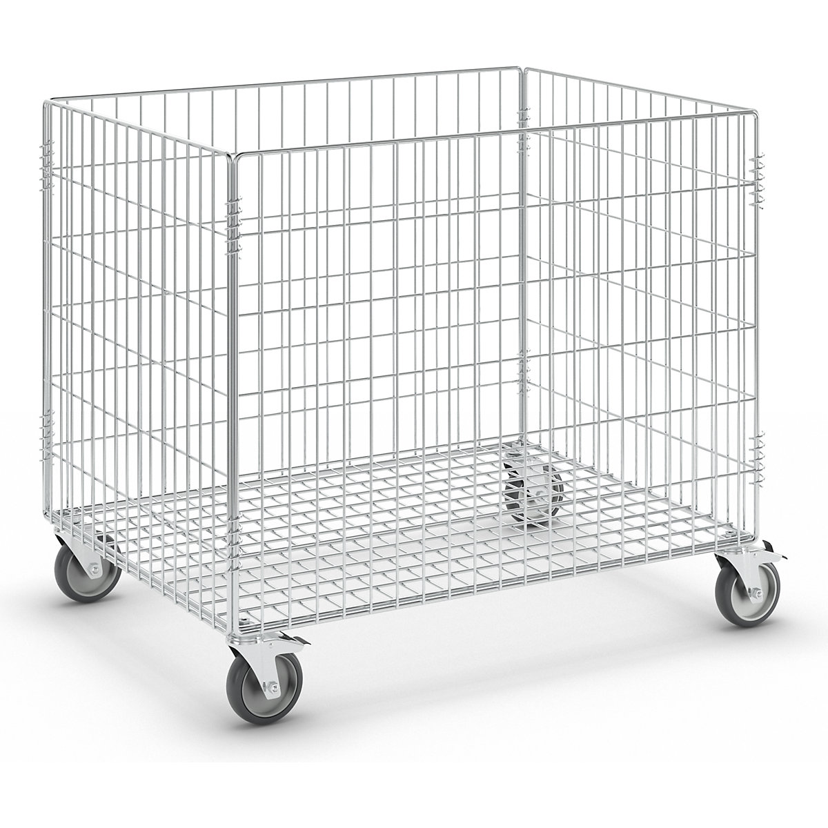 Cărucior cu pereţi din grilaj, zincat &ndash; Kongamek