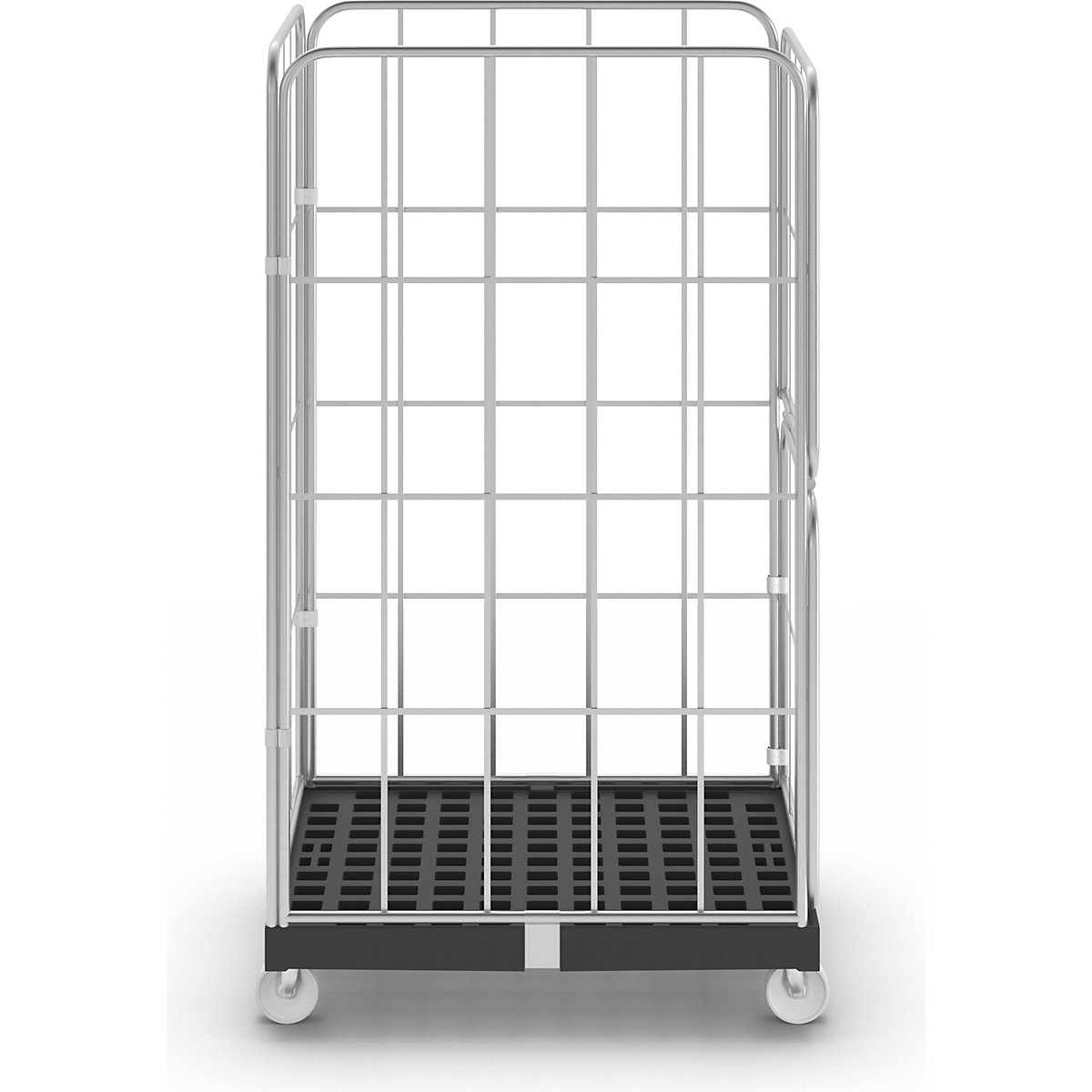 Container mobil cu grilaje laterale – eurokraft basic (Imagine produs 3)-2