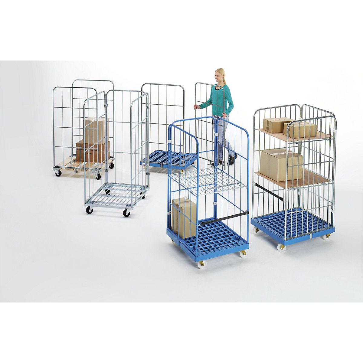 Container mobil cu pereți de grilaj (Imagine produs 8)-7