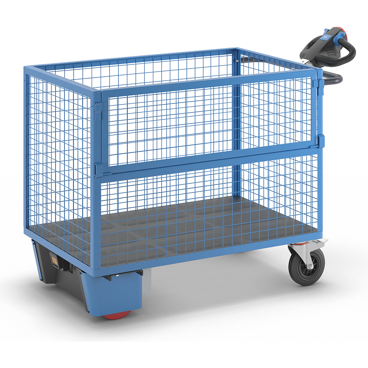Cărucior tip container cu motor electric – eurokraft pro