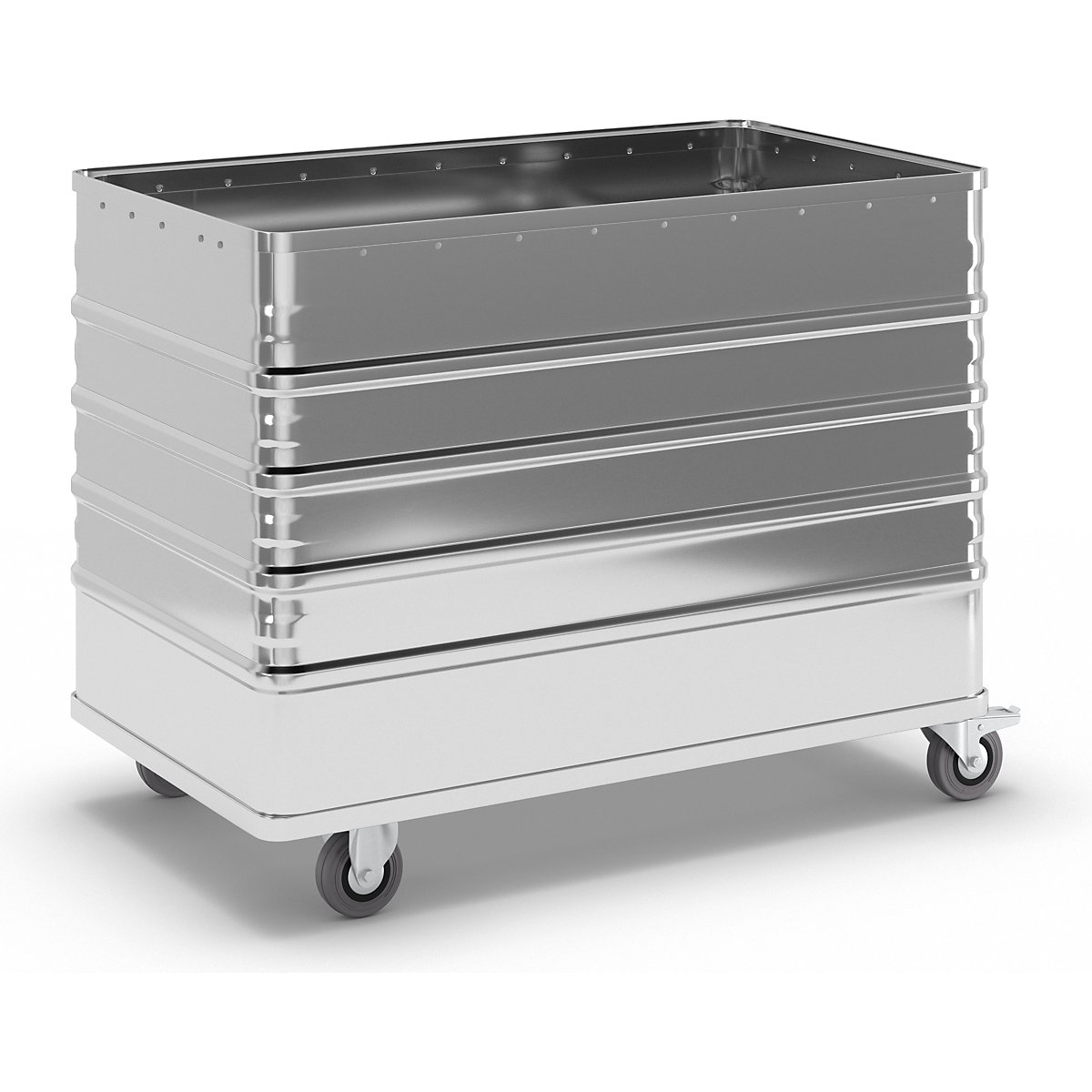 Cărucior tip container din aluminiu, pereți plini – Gmöhling