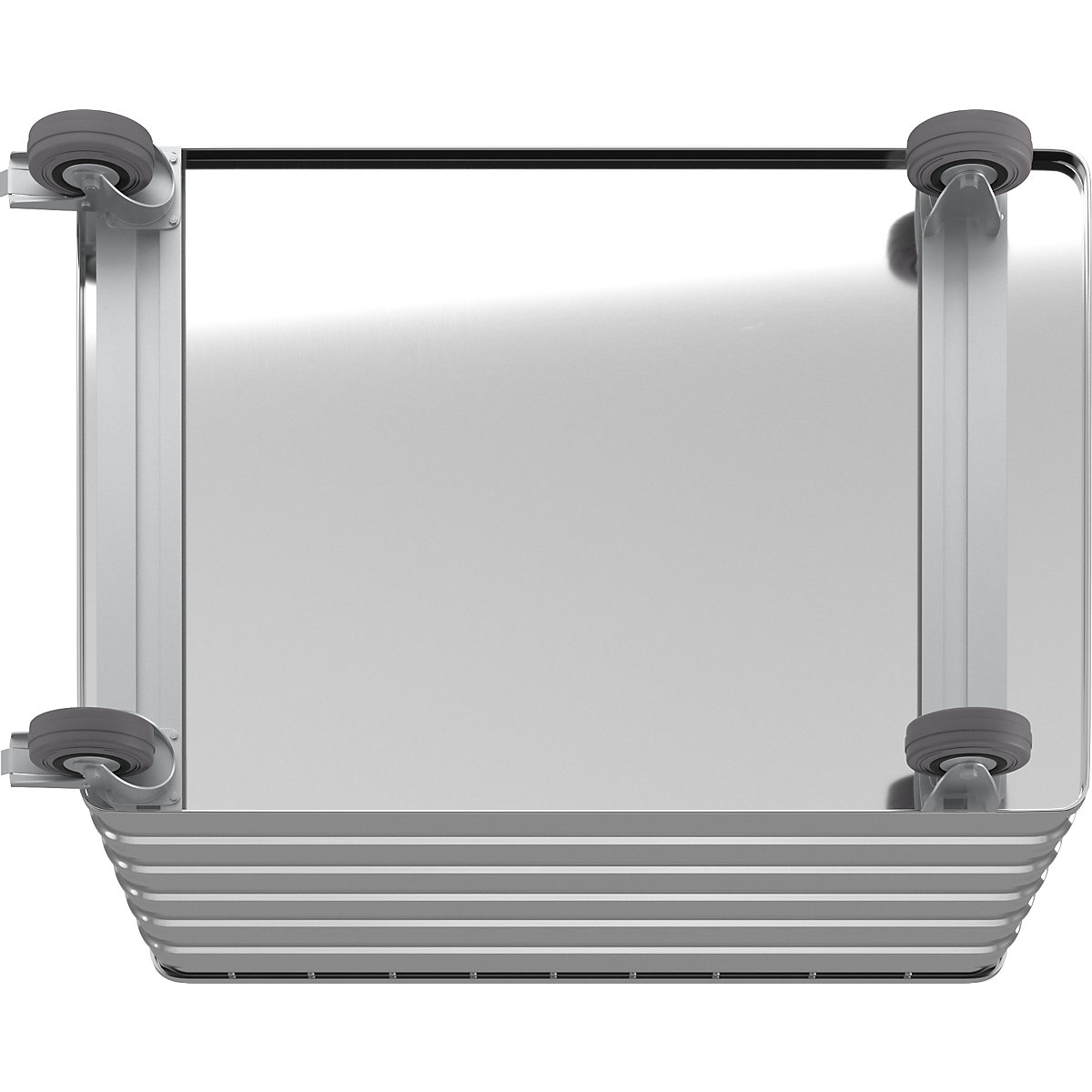 Cărucior tip container din aluminiu, pereți plini – Gmöhling (Imagine produs 7)-6