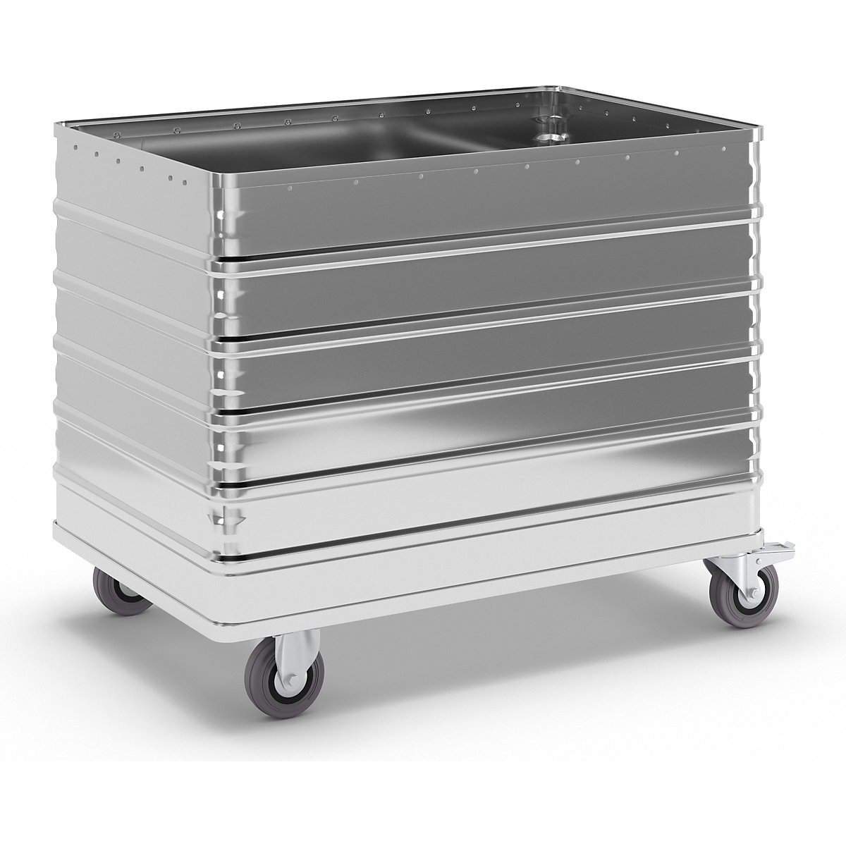 Cărucior tip container din aluminiu, pereți plini – Gmöhling