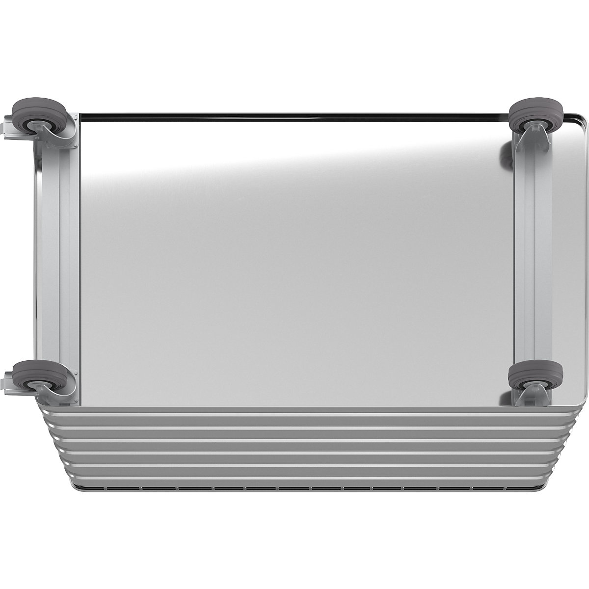 Cărucior tip container din aluminiu, pereți plini – Gmöhling (Imagine produs 7)-6