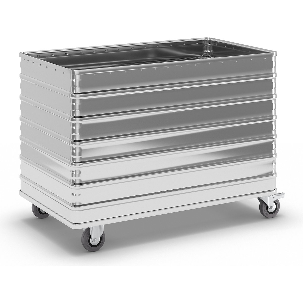 Cărucior tip container din aluminiu, pereți plini – Gmöhling