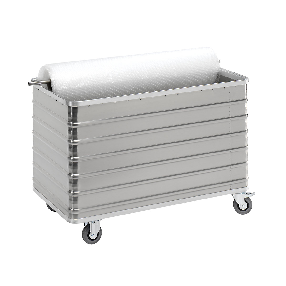Cărucior tip container din aluminiu, pereți plini – Gmöhling (Imagine produs 8)-7