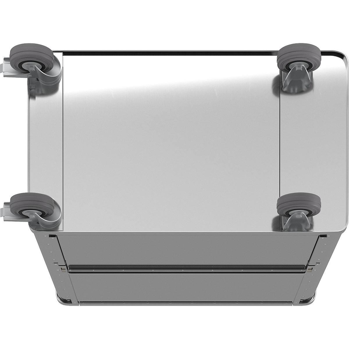 Cărucior tip container din aluminiu, perete lateral care poate fi coborât – Gmöhling (Imagine produs 5)-4