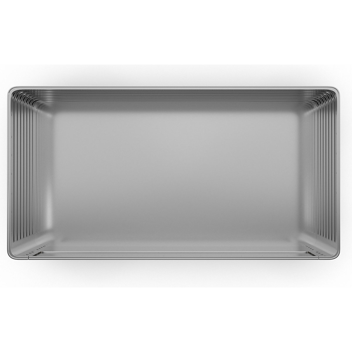 Cărucior tip container din aluminiu, perete lateral care poate fi coborât – Gmöhling (Imagine produs 2)-1