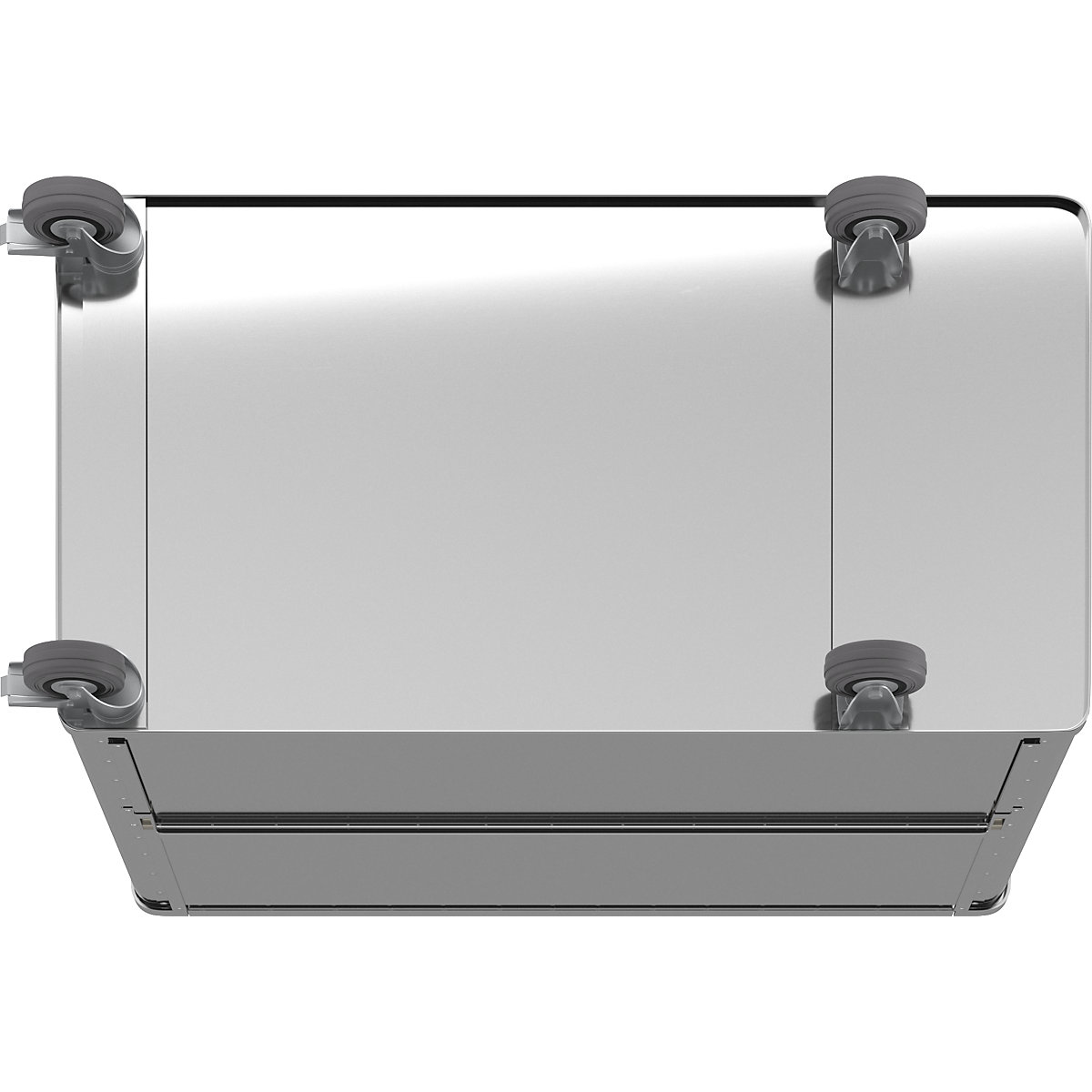Cărucior tip container din aluminiu, perete lateral care poate fi coborât – Gmöhling (Imagine produs 7)-6