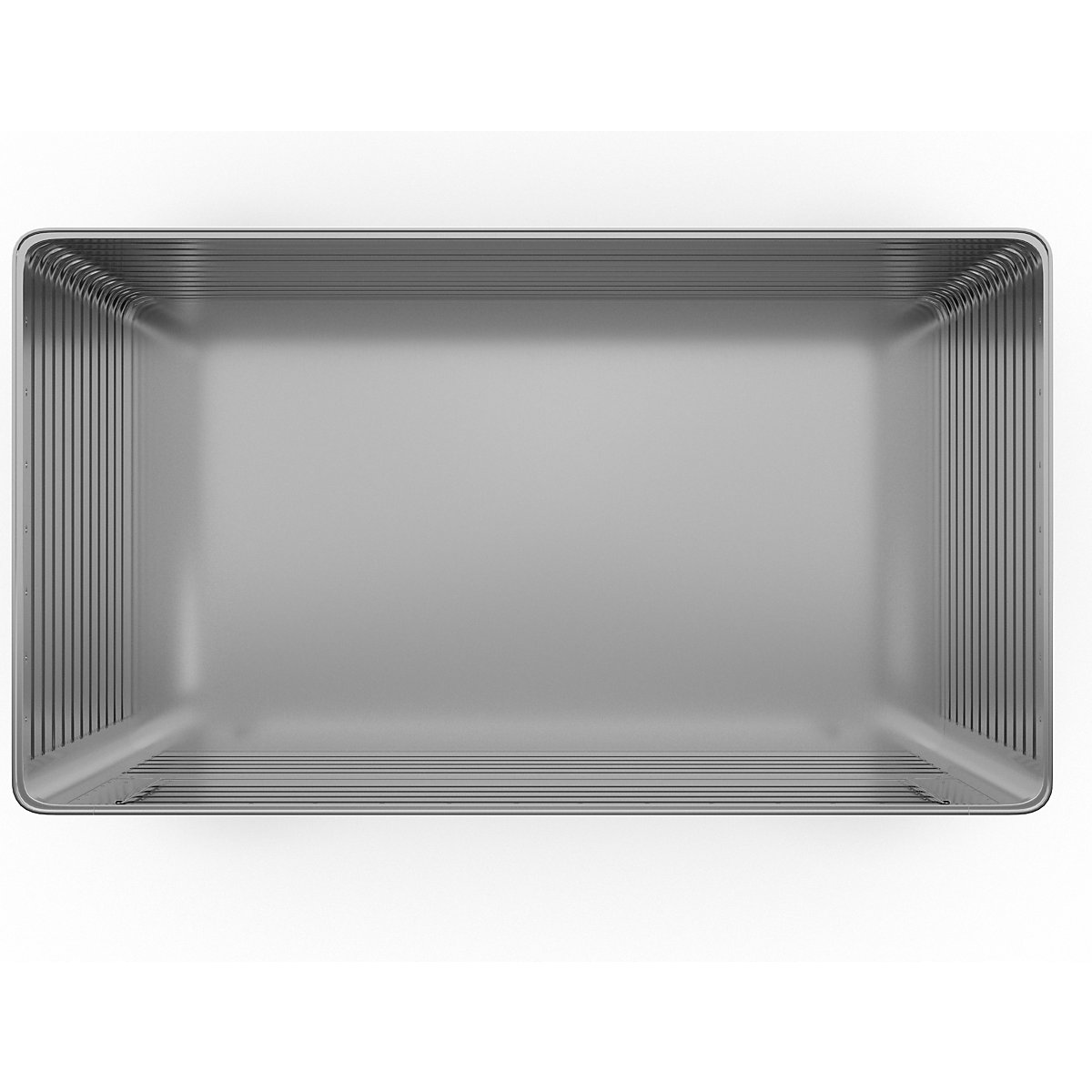 Cărucior tip container din aluminiu, perete lateral rabatabil – Gmöhling (Imagine produs 6)-5
