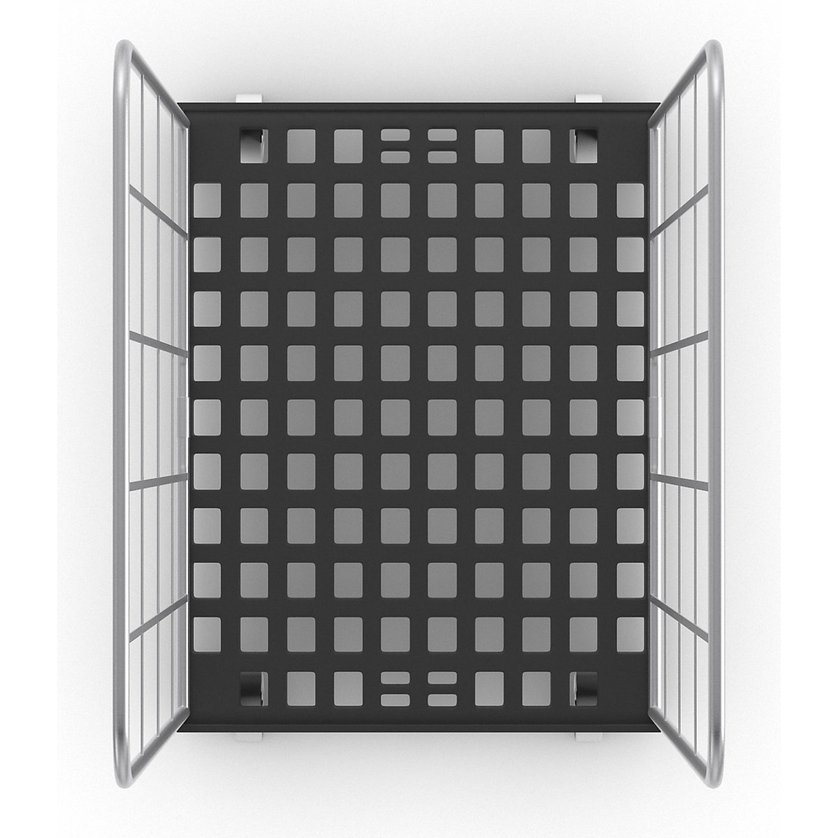 Container mobil cu grilaje laterale – eurokraft basic (Imagine produs 5)-4