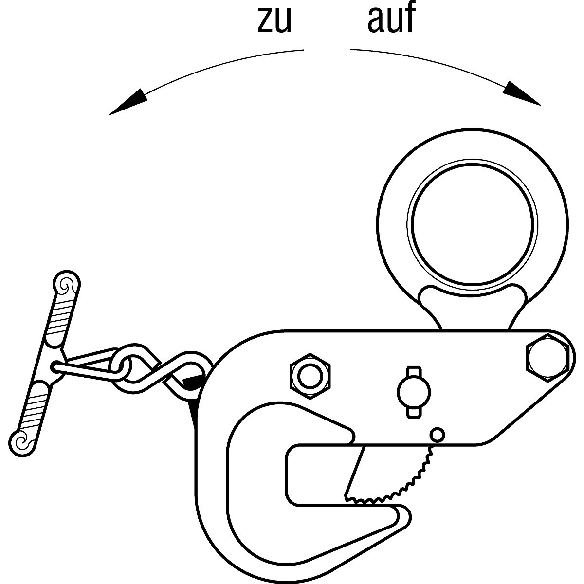 Stezaljka za nošenje, model M, vodoravna uporaba – Pfeifer (Prikaz proizvoda 6)