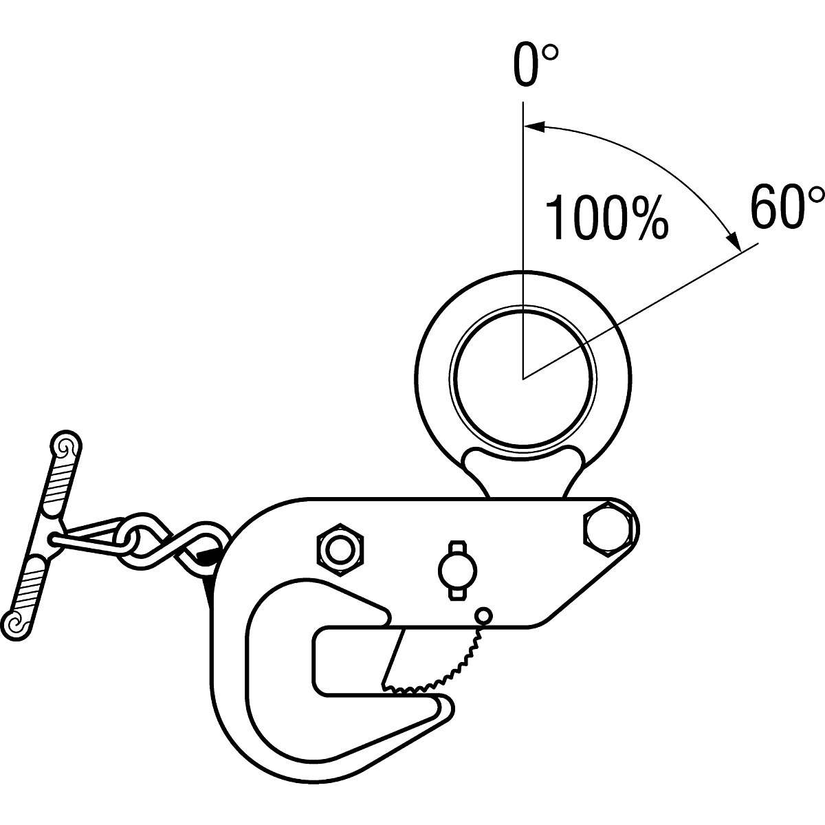 Stezaljka za nošenje, model M, vodoravna uporaba – Pfeifer (Prikaz proizvoda 8)-7