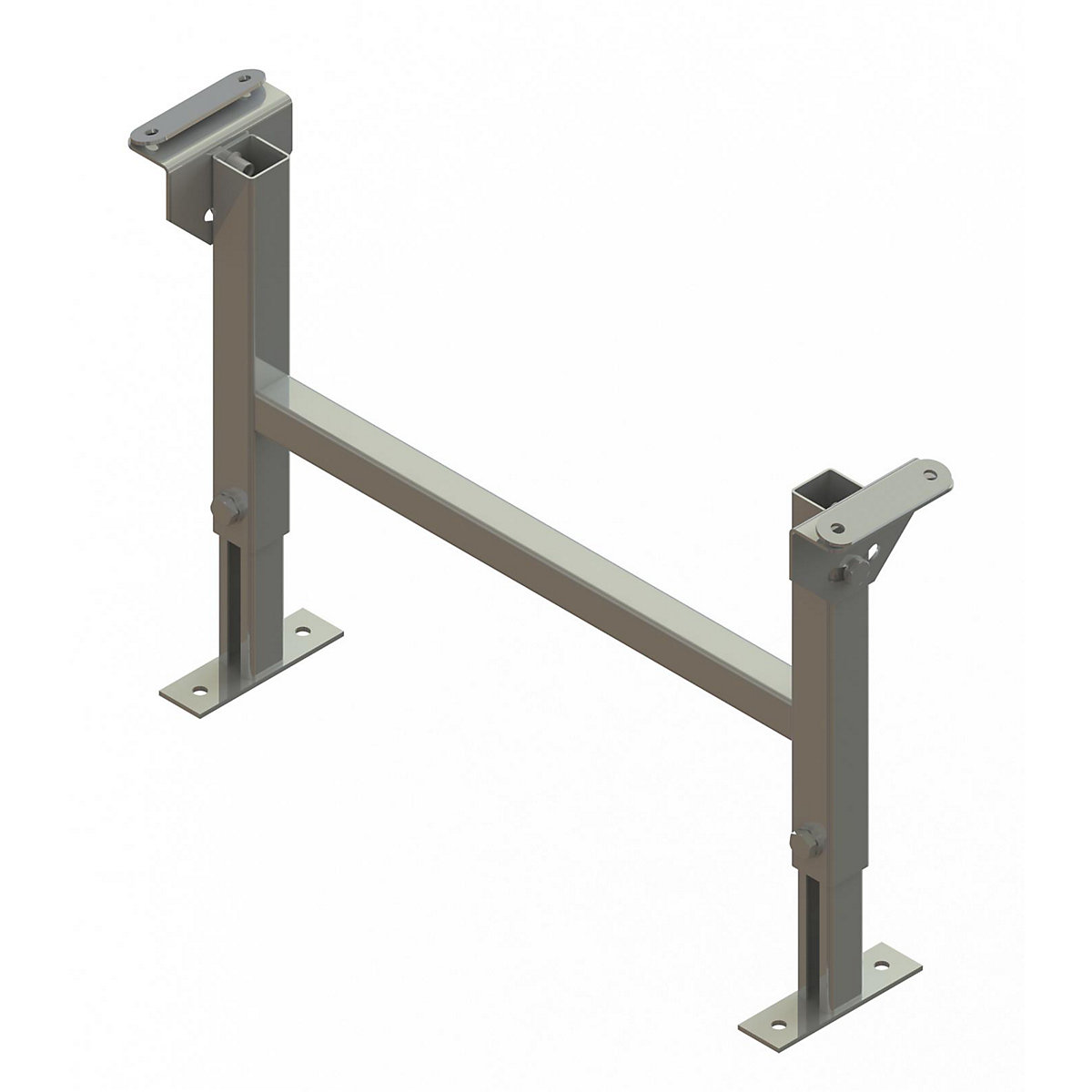 Dvostruki stalak – Gura, širina tračnice 600 mm, visina do površine za odlaganje 340 – 500 mm