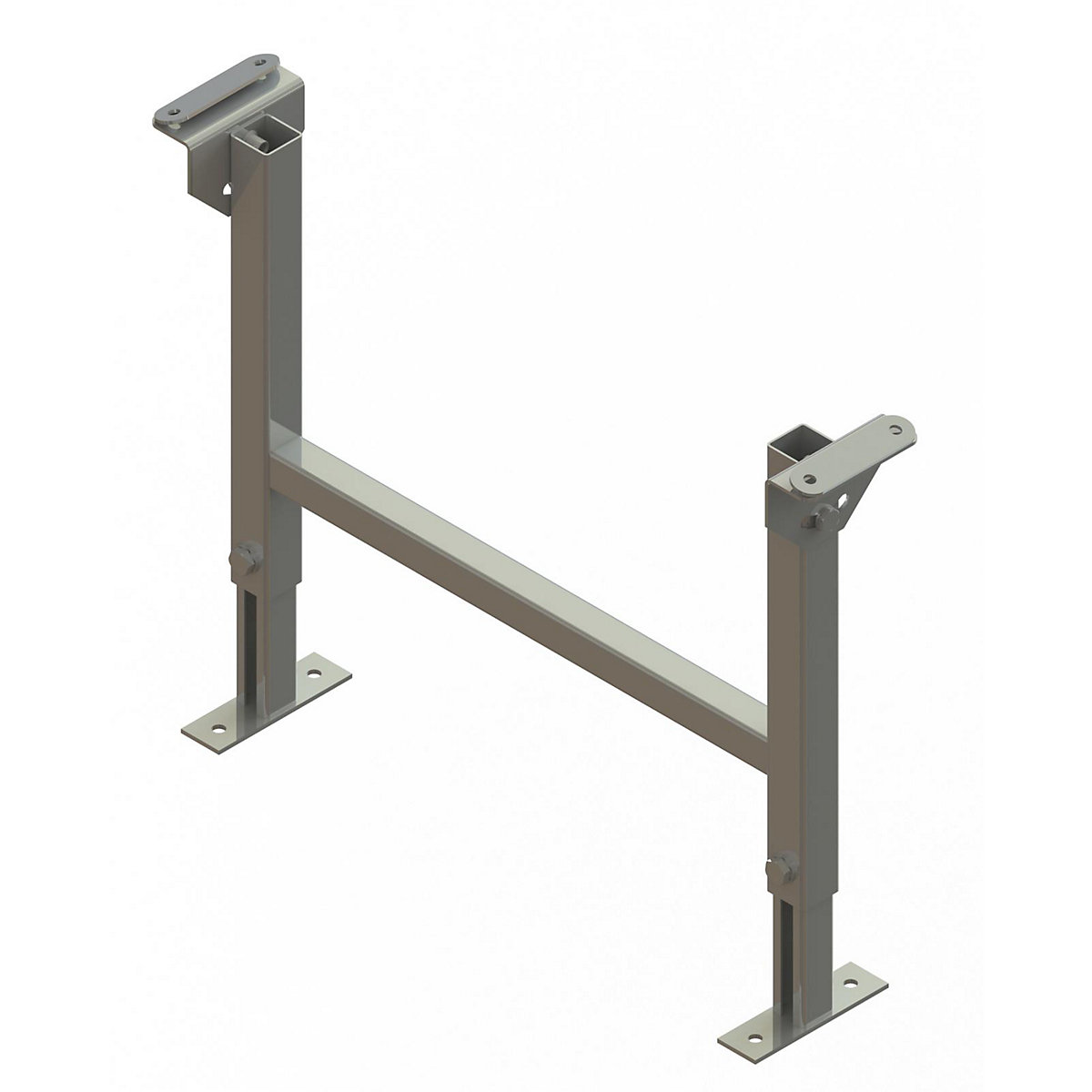 Dvostruki stalak – Gura, širina tračnice 600 mm, visina do površine za odlaganje 430 – 670 mm
