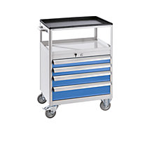 çekmeceler 2 x 75, 1 x 100, 1 x 125 mm