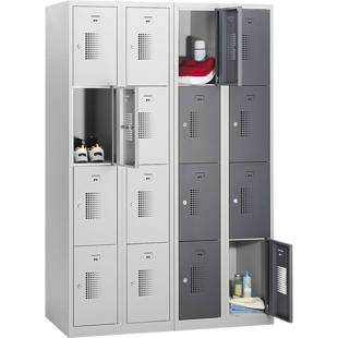 Silindirik kilitli kilitlenebilir g&ouml;zl&uuml; dolap