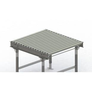 Valčeková dráha, oceľový rám s pozinkovanými oceľovými valčekmi