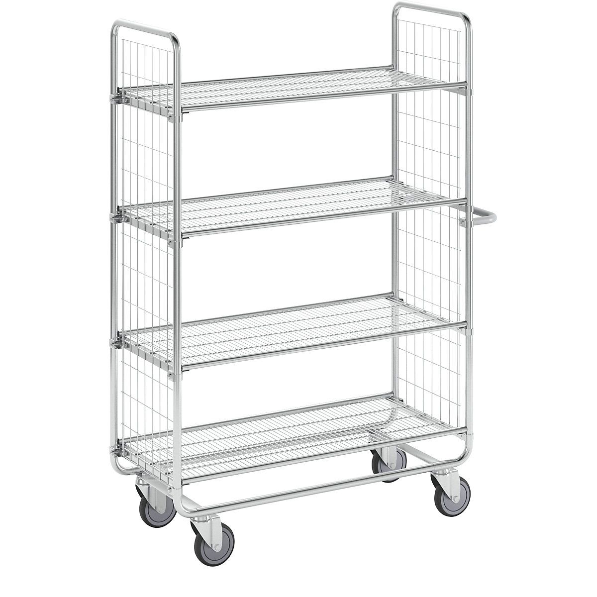 Klecový vozík SERIE 100 – HelgeNyberg, 4 etáže, d x š x v 1180 x 460 x 1585 mm-3