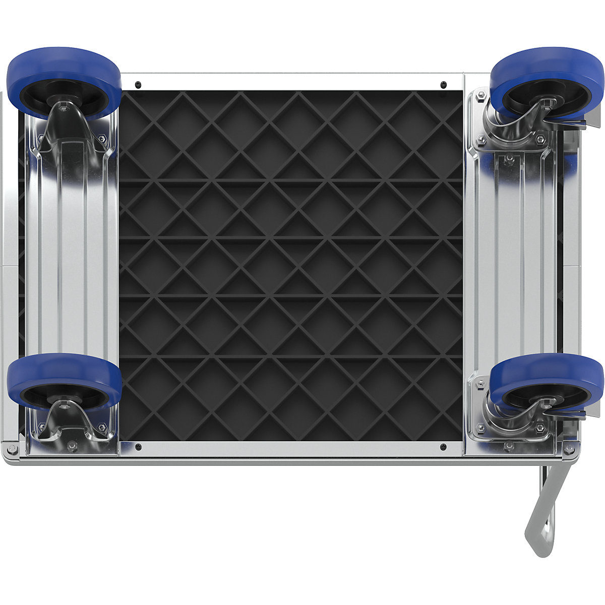 Plošinový vozík s trubkovou manipulační rukojetí – eurokraft pro (Obrázek výrobku 3)-2