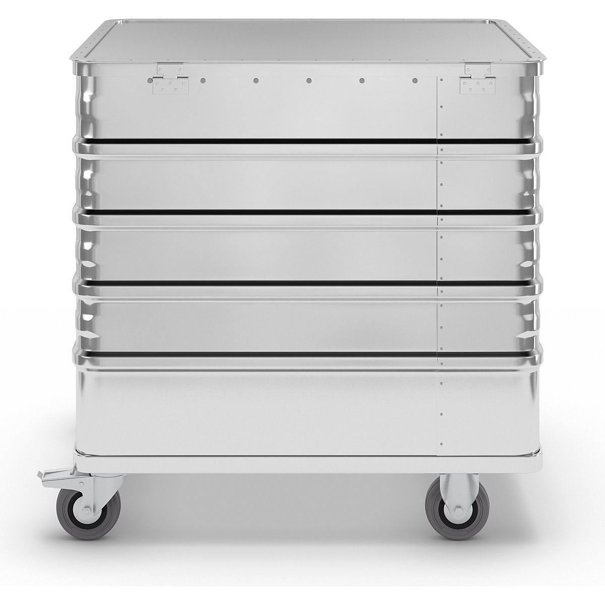 Hliníkový skříňový vozík, plnostěnný – Gmöhling (Obrázek výrobku 3)-2