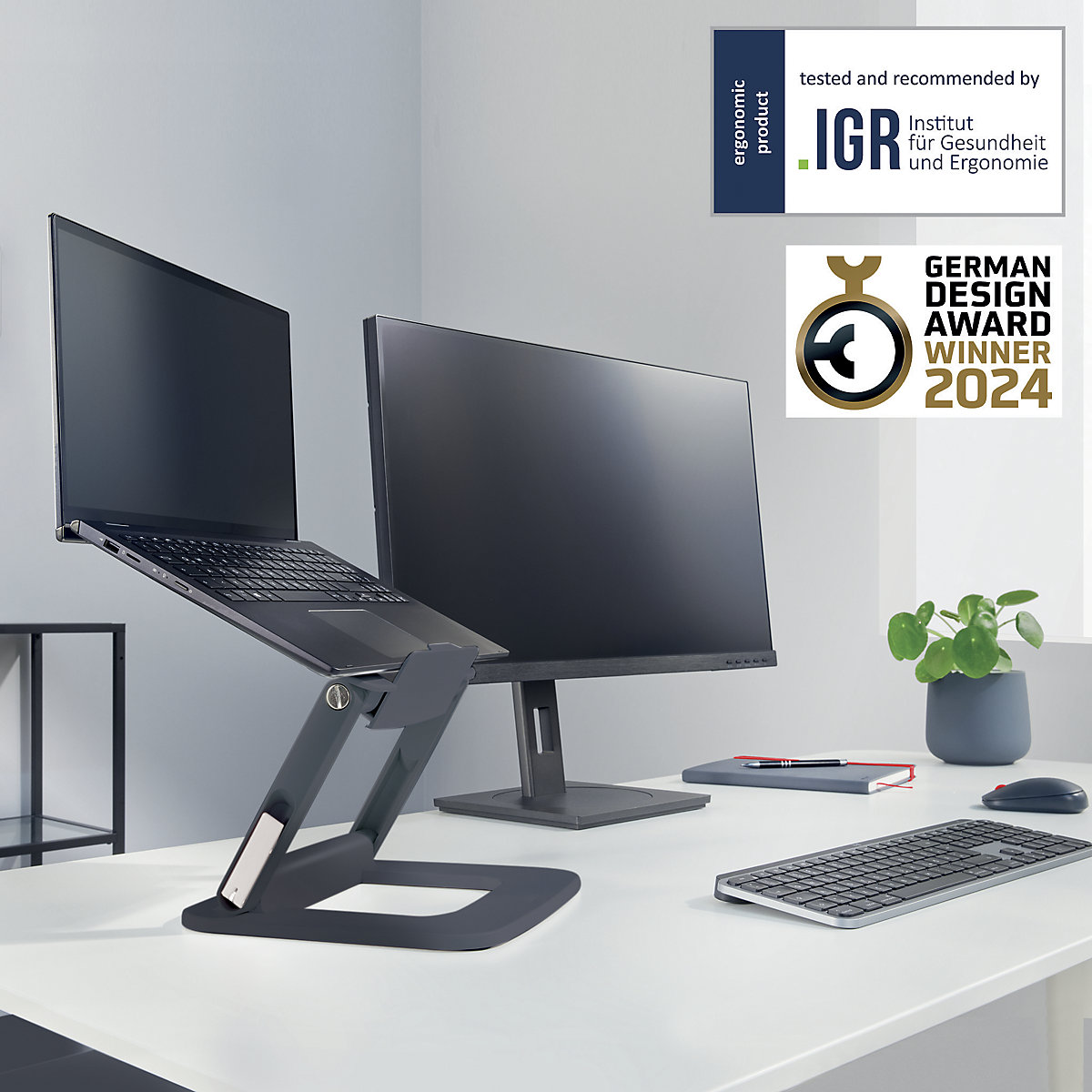 Suport pentru laptop Leitz Ergo, multi-unghi – Leitz (Imagine produs 6)-5