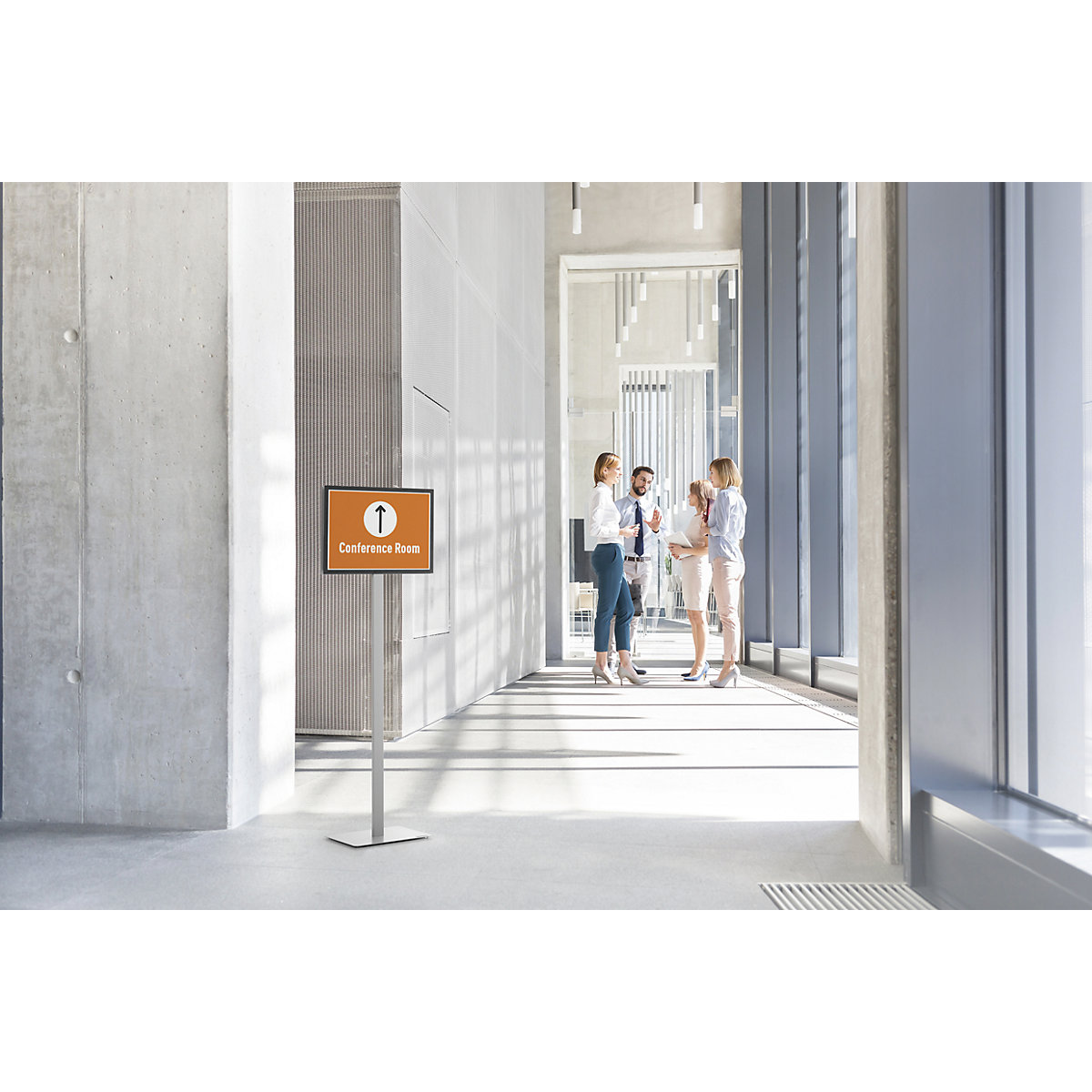 Stativ de podea INFO STAND BASIC – DURABLE (Imagine produs 5)-4