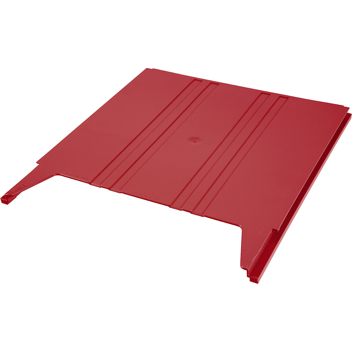 Sortator de perete FLAT, pentru format DIN A4, înălțime de umplere 9 mm, compartiment de depozitare roșu-16