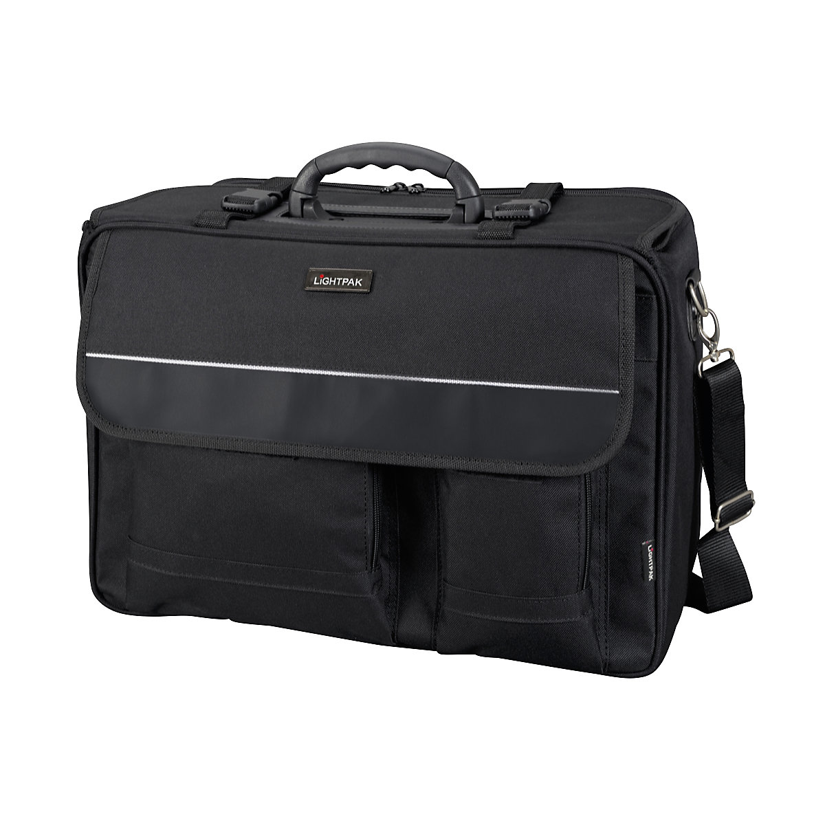 Bagaj de bord, amb. 2 buc., compartiment căptușit pentru laptop, negru